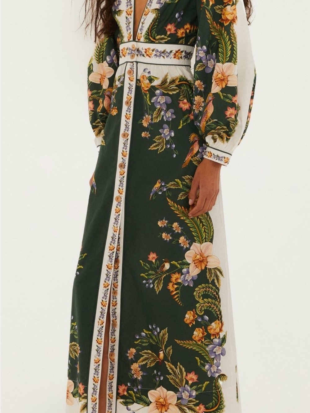 FARM Rio
Nature Green Long Sleeve Floral Maxi
Dress Size - S